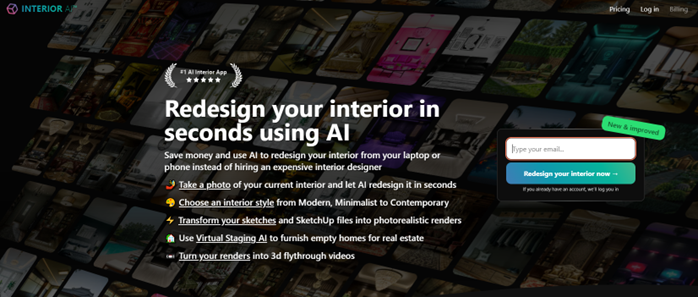 Interior AI Home Page