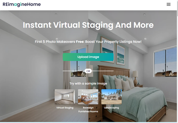 Reimagine Home, Home Page