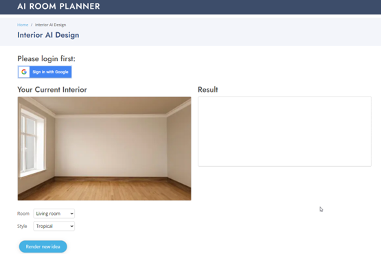 AI Room Planner Studio Loaded