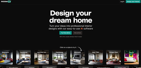 RoomAI Home Page